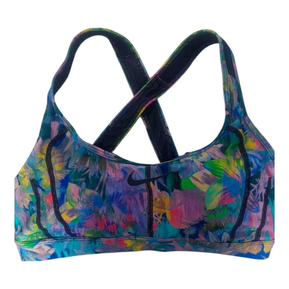 NWT Nike Women’s floral  Swim Top cross back M…